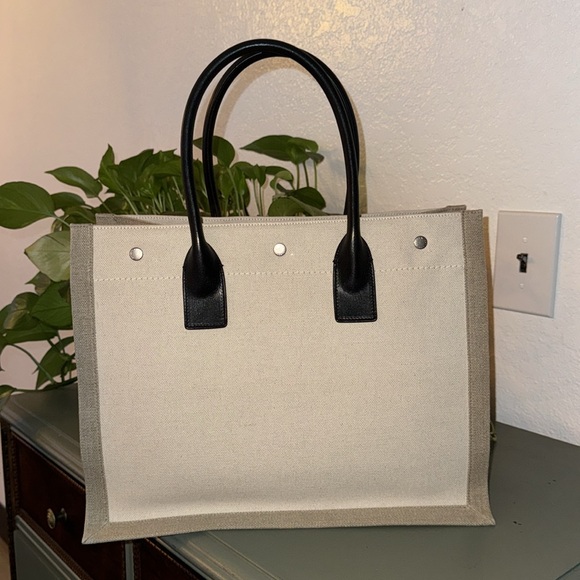 Saint Laurent Rive Gauche Black Tote Bag - Picture 4 of 16